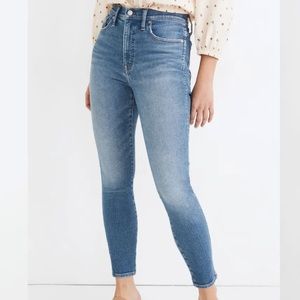 MADEWELL 9” high-rise skinny crop jeans sz 28